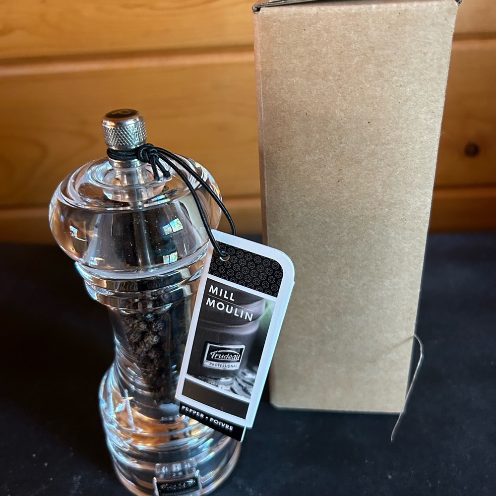 Trudeau Clear Pepper Mill